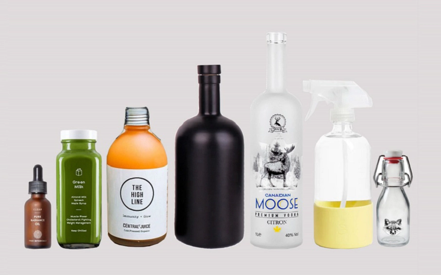 زجاجة زجاجية مخصصة