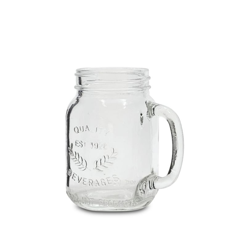 برطمانات ميسون بمقابض سعة 375 مل