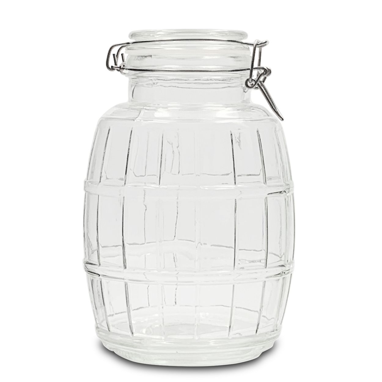 جرة برميل زجاجية