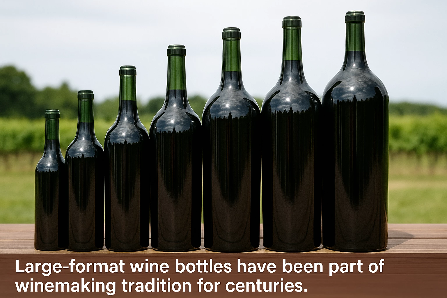 عرض زجاجات النبيذ كبيرة الحجم